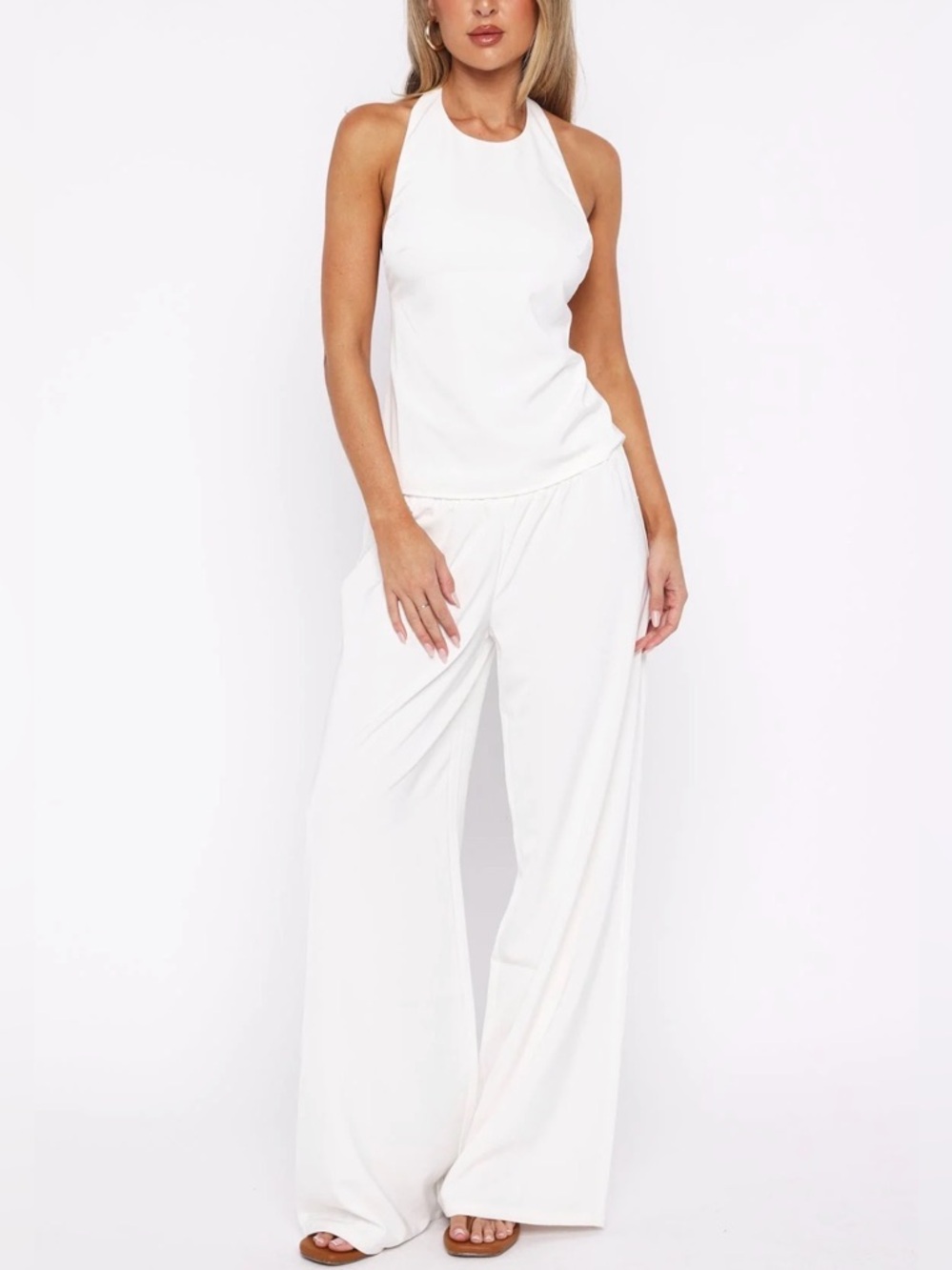 ✨White Fox Boutique Way She Walks Pants Pearl✨